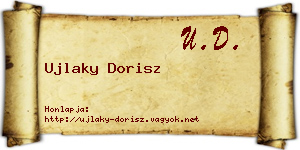 Ujlaky Dorisz névjegykártya